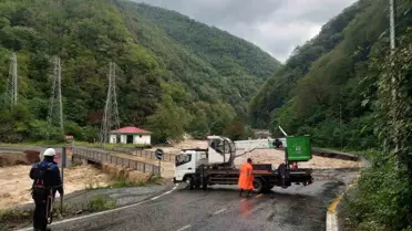Çoruh EDAŞ Sel Bölgesinde Onarım Çalışmalarına Devam Ediyor