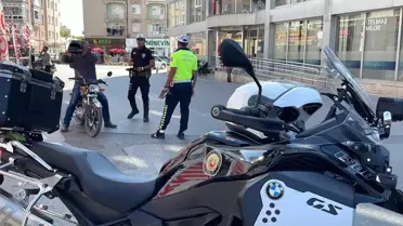 Karaman'da Motosiklet Denetimleri Sürüyor