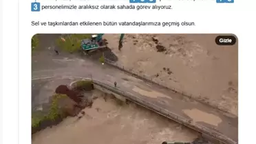Bakan Yumaklı'dan Sel Açıklaması