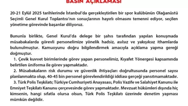 EGM'den Fenerbahçe Delegesine Tepki