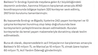 Sındırgı'da Konteyner İddiaları Yalanlandı
