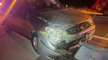 Edirne'de otomobil kazası: Sürücü yaralandı