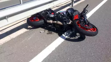 Edirne'de Motosiklet Kazası: Sürücü Yaralı