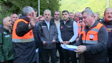 Bakanlar Borçka'da İnceleme Yaptı