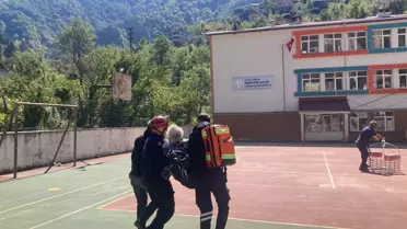 Ayder Yolu Açıldı, Helikopterle Kurtarma Yapıldı