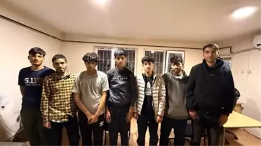 Amasya'da 8 Düzensiz Göçmen Yakalandı