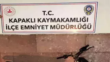 Kapaklı'da Hırsız Motosikletle Yakalandı