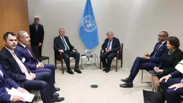 Cumhurbaşkanı Erdoğan, BM Genel Sekreteri Guterres ile bir araya geldi