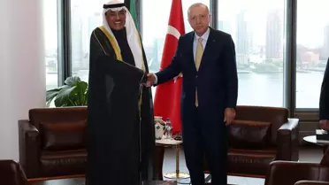 Cumhurbaşkanı Erdoğan, Kuveyt Veliaht Prensi Halid Es Sabah'ı kabul etti