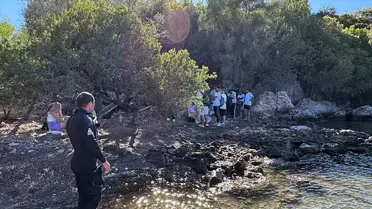 Cennet Adası'nda 18 Düzensiz Göçmen Yakalandı