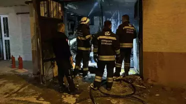 Eskişehir'de Apartman Kilerinde Yangın