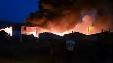 Gelibolu'da Hurdalıkta Yangın