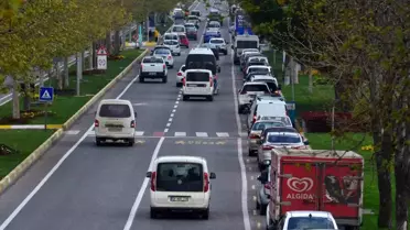 Tekirdağ'da 374 Bin Araç Trafikte