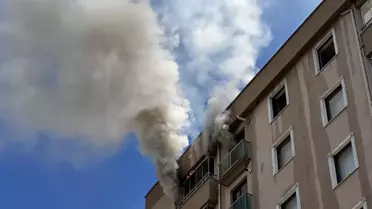 Kayseri'de Çatı Yangını