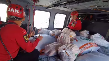 Rize Yaylalarına Helikopterle Yardım