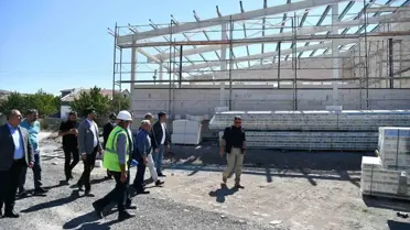 Kayseri'de Eğribucak İtfaiye Binasi İnşaatı 2 Ayda Tamamlanacak