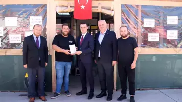 Ahilik Haftası'nda Çilimli Protokolü Esnafı Ziyaret Etti