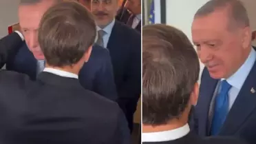 Erdoğan'dan Macron'a: İyiymiş, iyi olduğu zamanlar da oluyor demek ki