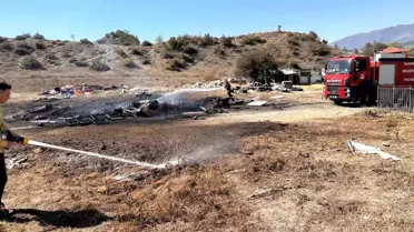 Mudurnu'da Hurdalıkta Yangın Paniği