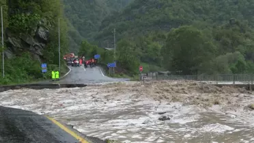 Rize'de Sel Öncesi Erken Tahliye Hayat Kurtardı