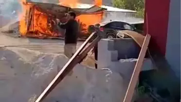 Malatya'da Kereste Deposunda Yangın