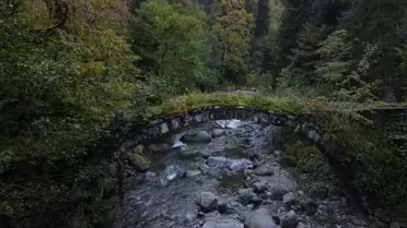 Borçka'da Tarihi Köprü Selde Yıkıldı
