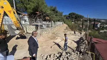 Bayırköy'de Elektrik Hatları Yer Altına Alındı, Yollar Yenileniyor