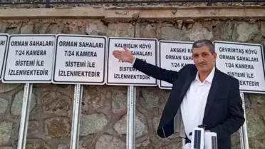 Günbalı Muhtarı Yangın Öncesi Önlem Aldı