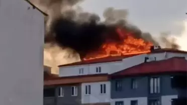Kapaklı'da Apartman Yangını