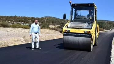 Beylikova'da 7 Kilometrelik Yol Sıcak Asfaltla Kaplandı