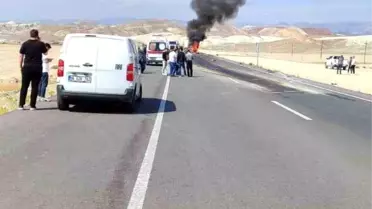 Beypazarı'nda Kaza: Araç Yangını ve Yaralı