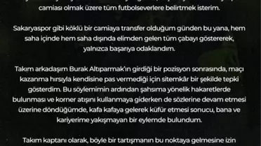 Caner Erkin'den Tokat Açıklaması