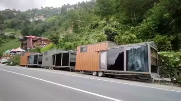 Rize'de Bungalovlar Sel Sebebiyle Kaldırılıyor