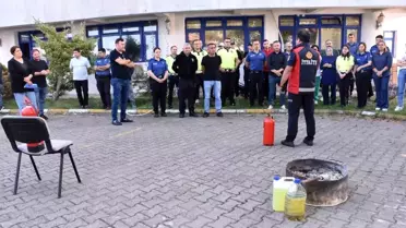 Sinop'ta Yangın Tatbikatı Gerçekleştirildi