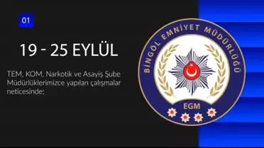 Bingöl'de 50 Şüpheli Yakalandı