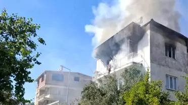 Aydın'da Apartman Yangını: 2 Çocuk Dumandan Etkilendi