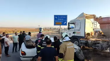 Hatay'da Tırla Çarpışma: 2 Yaralı