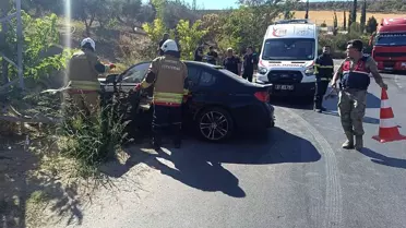 Hatay'da Devrilen Otomobilin Sürücüsü Yaralandı