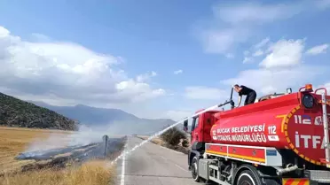 Bucak'ta Arazi Yangını Kontrol Altına Alındı