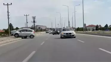 Düğün Konvoyunda Kaza Kamerada