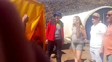 Hamile Turist Ağrı Dağı'na Tırmanıyor