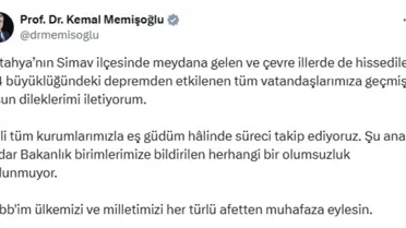 Simav'da 5.4 Büyüklüğünde Deprem