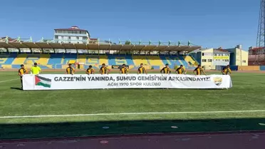 Ağrı 1970 Spor'dan Filistin'e Destek