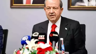 KKTC Cumhurbaşkanı Tatar: 'Bu toplantıların amacı iki devletin iş birliğinin sağlanması ve halkların yararına çalışmaların yapılması anlayışının...