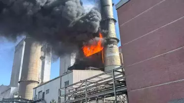 Kangal Termik Santrali'nde Yangın