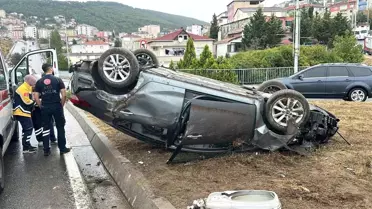 Maltepe'de Kaza: Sürücü Sağ Kurtuldu