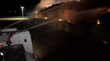 Mardin'de Mısır Balyası Yangını Kontrol Altına Alındı
