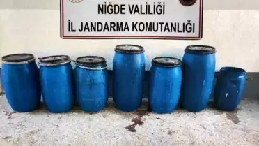 Niğde'de 920 Litre Kaçak Şarap Ele Geçirildi