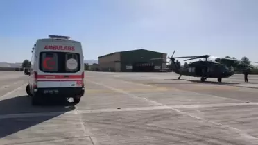 Eruh'ta İş Kazası: Jandarma Helikopteriyle Hastaneye Sevk