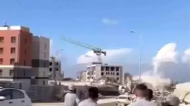Hatay'da Dinamit Patlatma Kule Vinci Devrildi